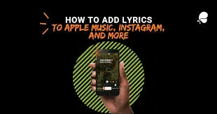 Add lyrics to your song on Instagram, Apple Music and Spotify