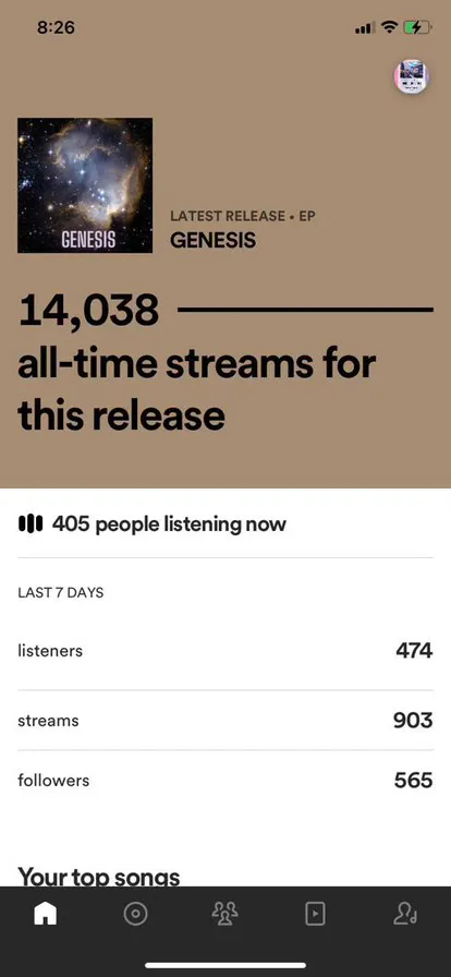 Promote your release on Spotify with our Organic Ads + Playlists Network!