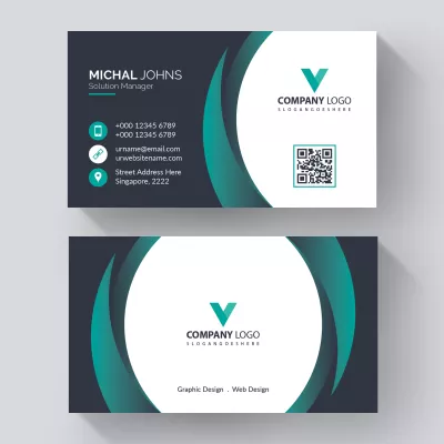 I will design professional business card with qr code 